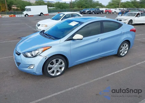 2011 Hyundai Elantra Limited (Ulsan Plant) from USA, damaged, VIN KMHDH4AE7BU087026